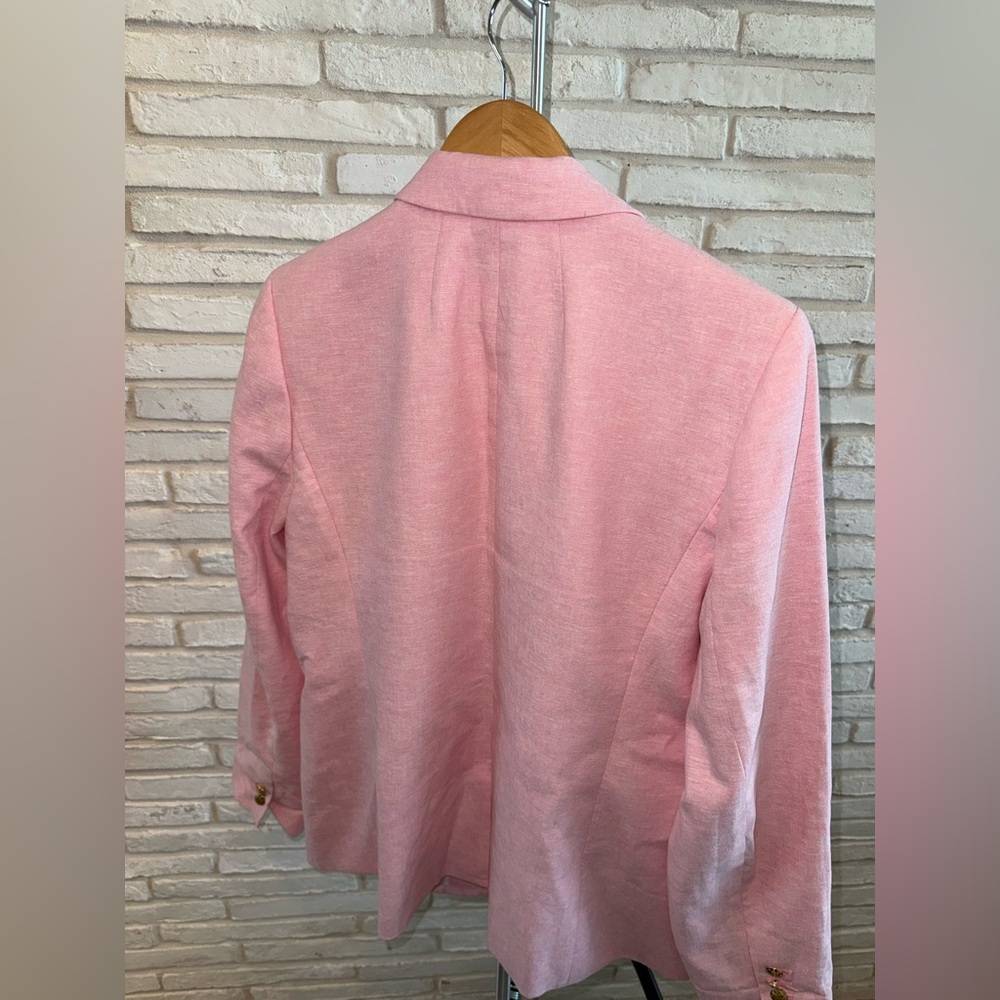 J. Crew Light Pink Single-Button Blazer - Picture 3 of 7